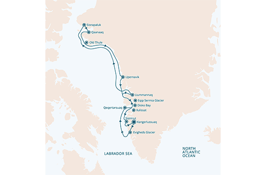 Expedition West Greenland map
