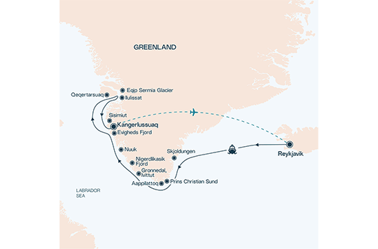 Natural Wonders of Greenland Map